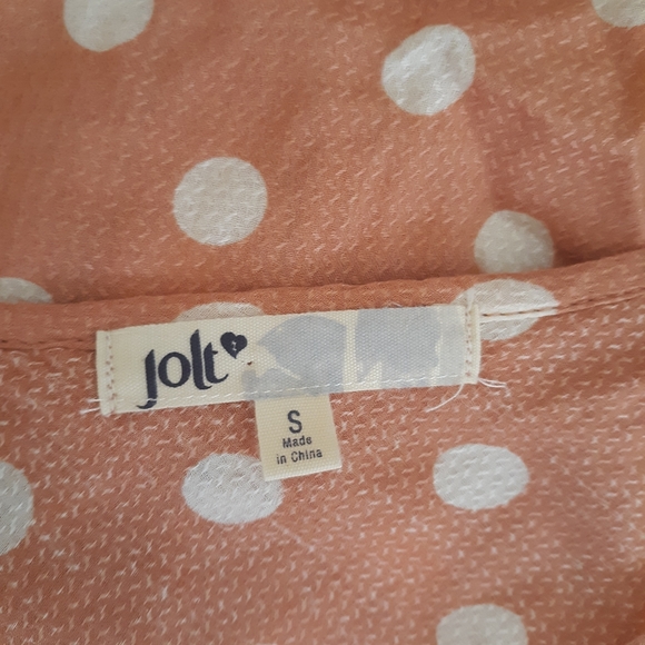 Jolt polka dot ruffle crop top small *C7 - Picture 5 of 6